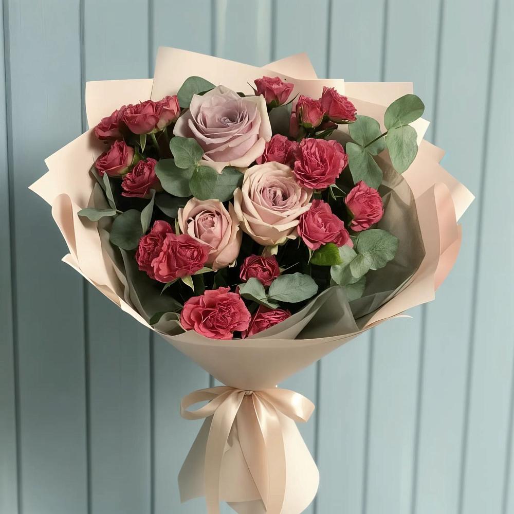 Букет цветов из: Гвоздики и Розы в Чепелево