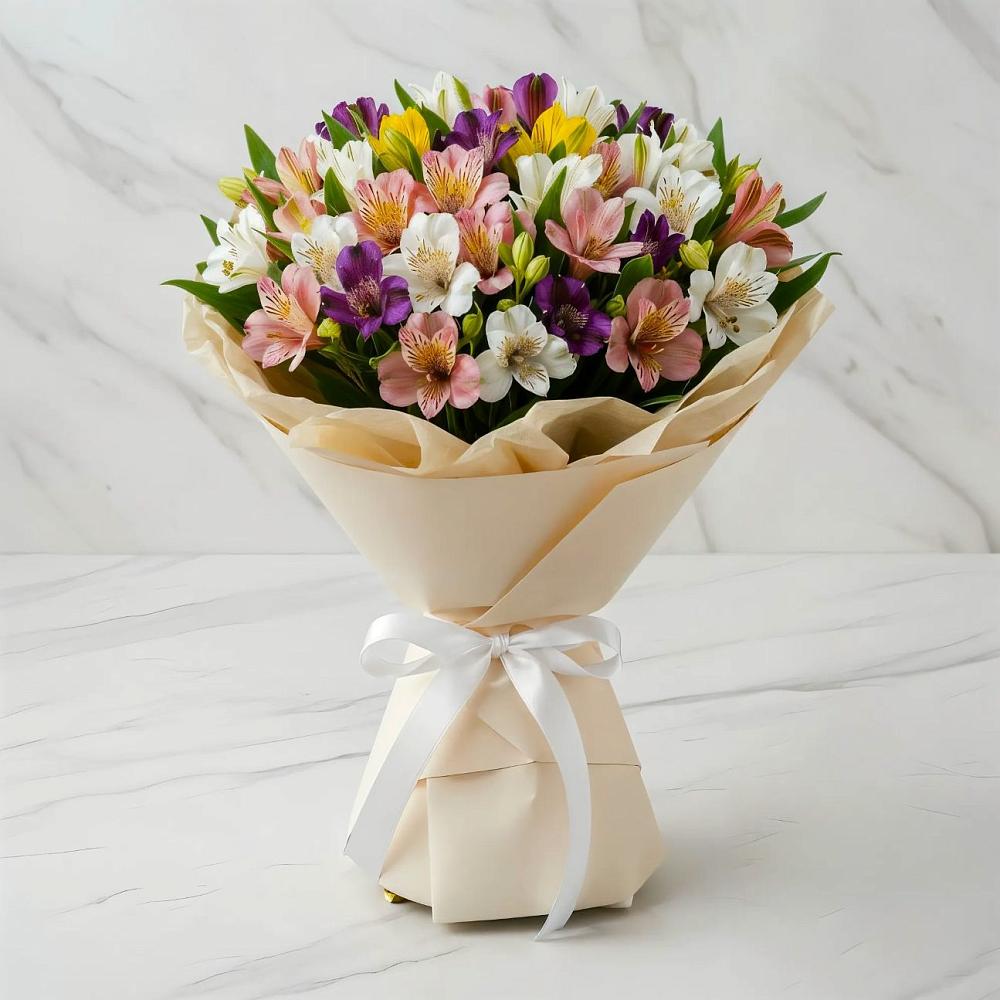 Букет цветов из: Альстромерии в Чепелево