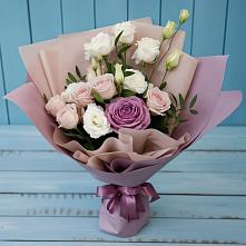 Букет цветов из:  Розы и Лизиантусы в Чепелево