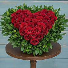 Цветочная композиция из Розы в виде сердца #REPLACE_PRED# Чепелево