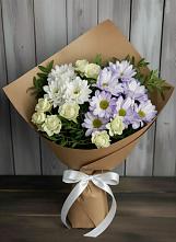 Букет цветов из:  Хризантемы и Розы #REPLACE_PRED# Чепелево