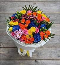 Букет цветов из:  Розы и Хризантемы в Чепелево