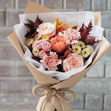 Букет цветов из:  Гвоздики, Хризантемы и Розы в Чепелево