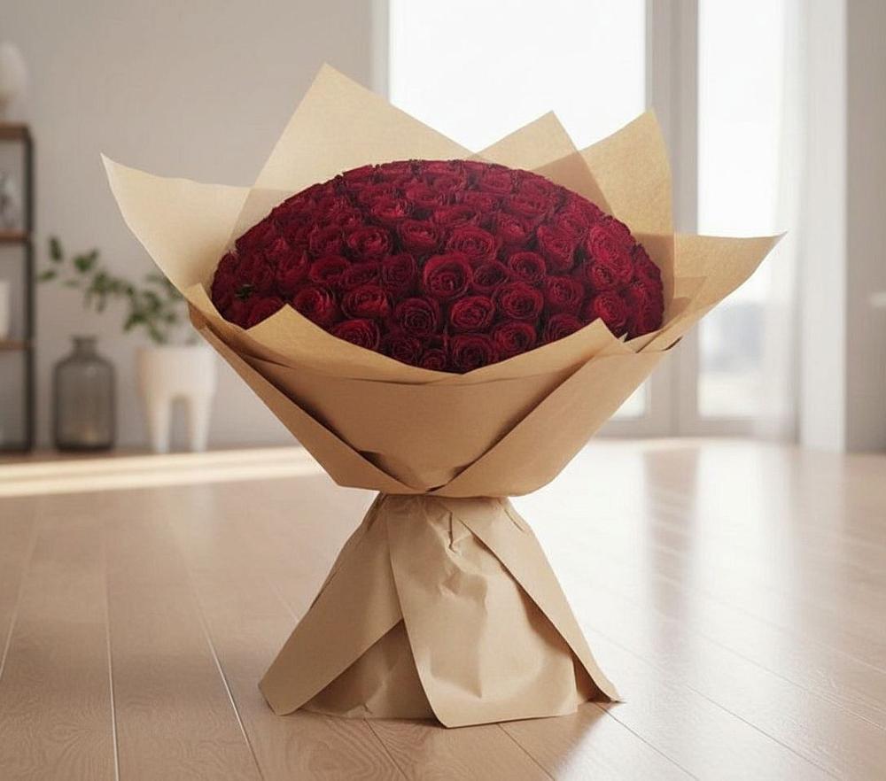 Букет 101 Красная роза в Чепелево
