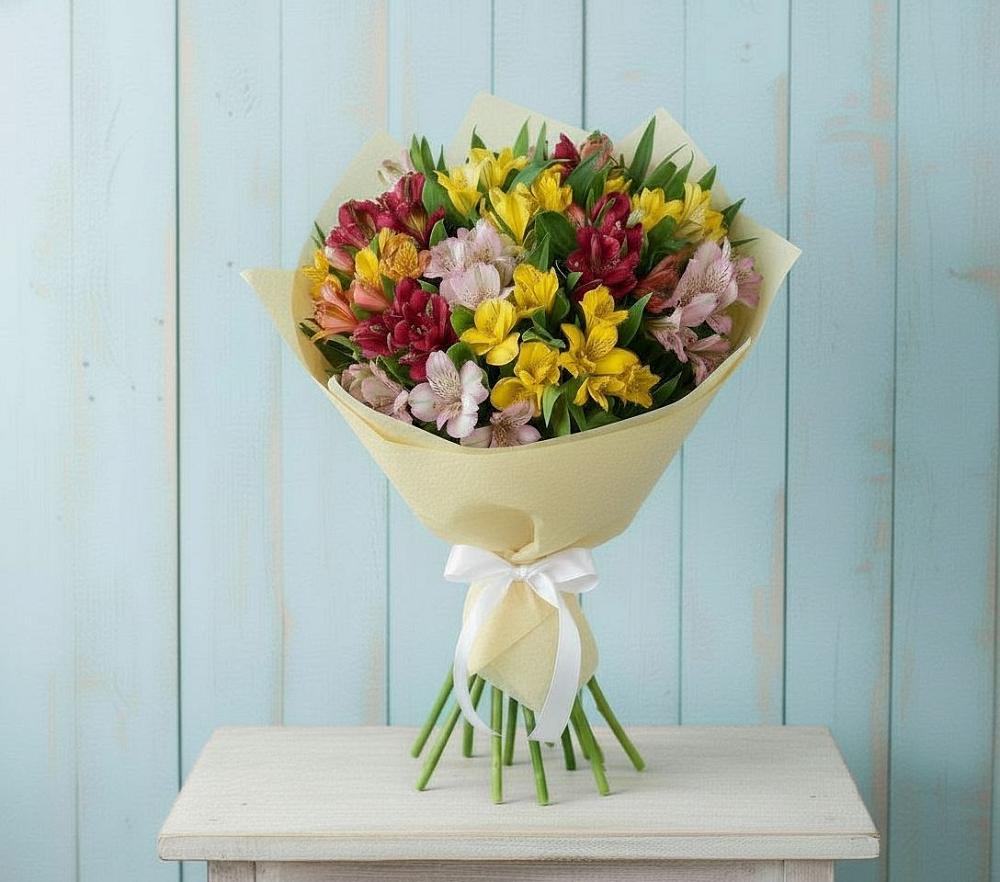 Букет цветов из: Альстромерии в Чепелево