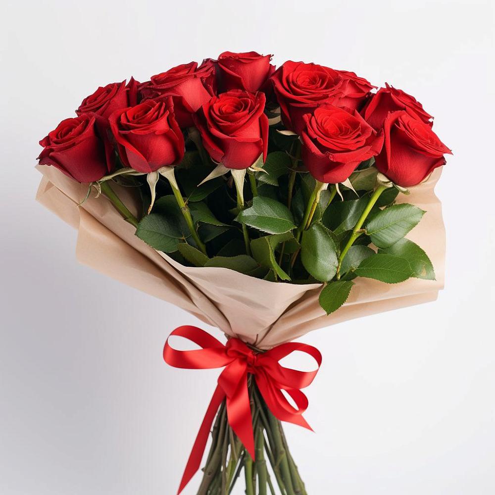 Букет 11 Красных роз Эдлесс Лав в Чепелево